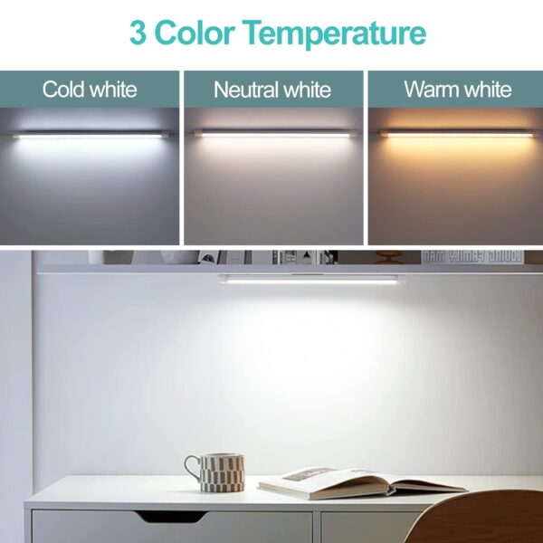 Plug-in Under Cabinet Lighting, 3 Pcs 11 Inch Ultra Thin Under Counter Lights for Kitchen, Linkable USB Led Closet Light for Cabinet, Counter, Workbench, Desk - Image 2
