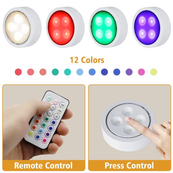Puck Lights with Remote Control - Image 5