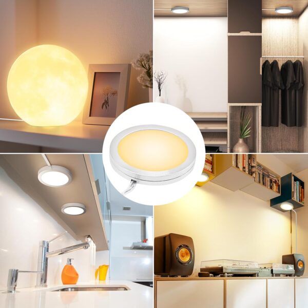 Puck Lights 5V USB 3 Color 3D Printer LED Lamp Kit for Cabinet,Wardrobe,Showcase - Image 5