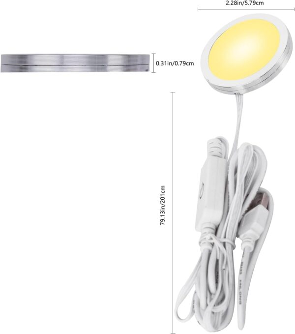 Puck Lights 5V USB 3 Color 3D Printer LED Lamp Kit for Cabinet,Wardrobe,Showcase - Image 8